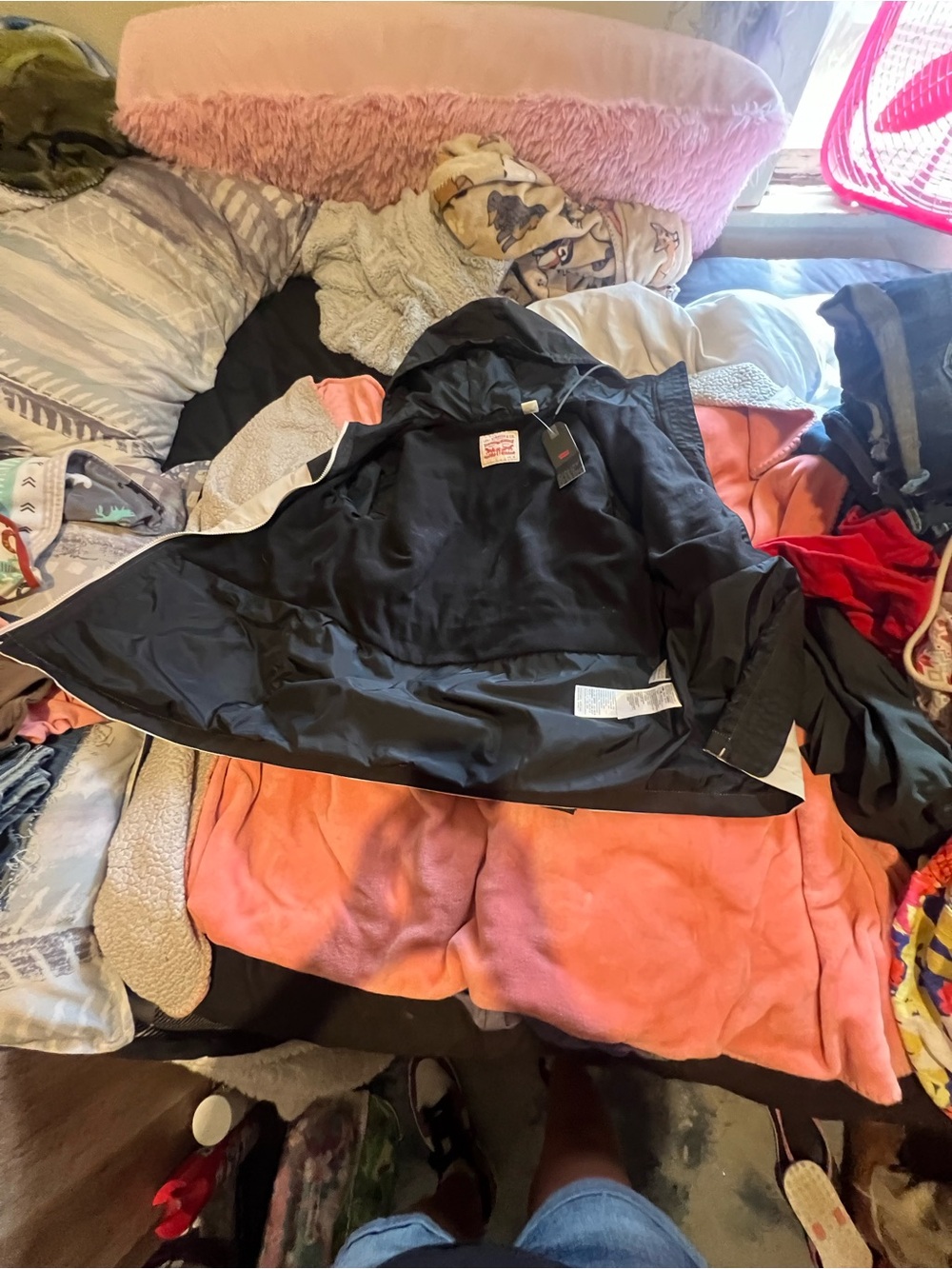 Levi's Black Women's Hooded Jacket